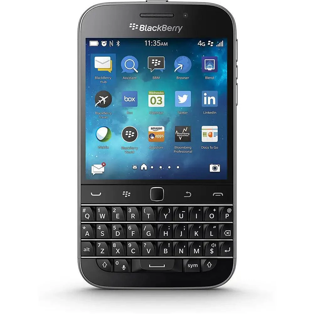 Blackberry Classic, Smartphone With Blackberry OS and Physical Keyboard, 3.5" Refurbished - Image 2