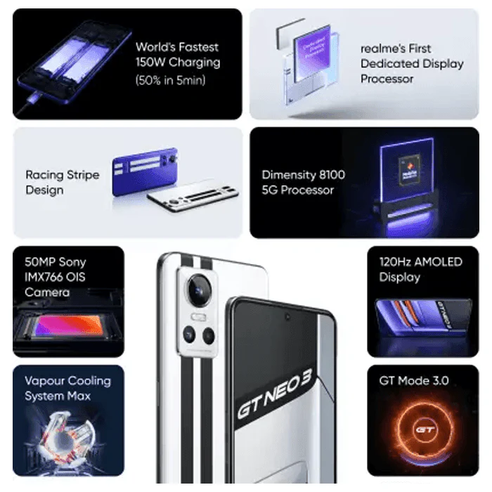 Realme GT Neo 3 (128 GB , 8 GB RAM) Refurbished - Image 3