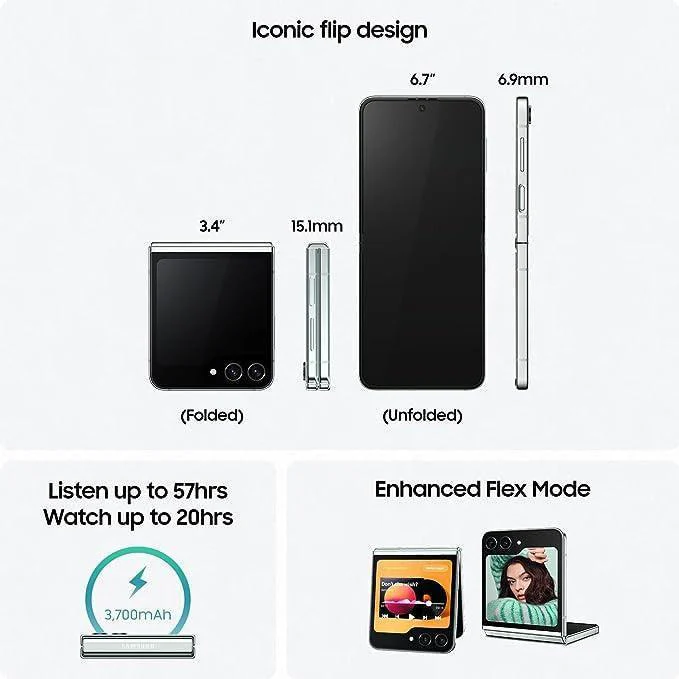 Samsung Galaxy Z Flip 5 5G 8GB 256GB Lavender Refurbished - Image 2