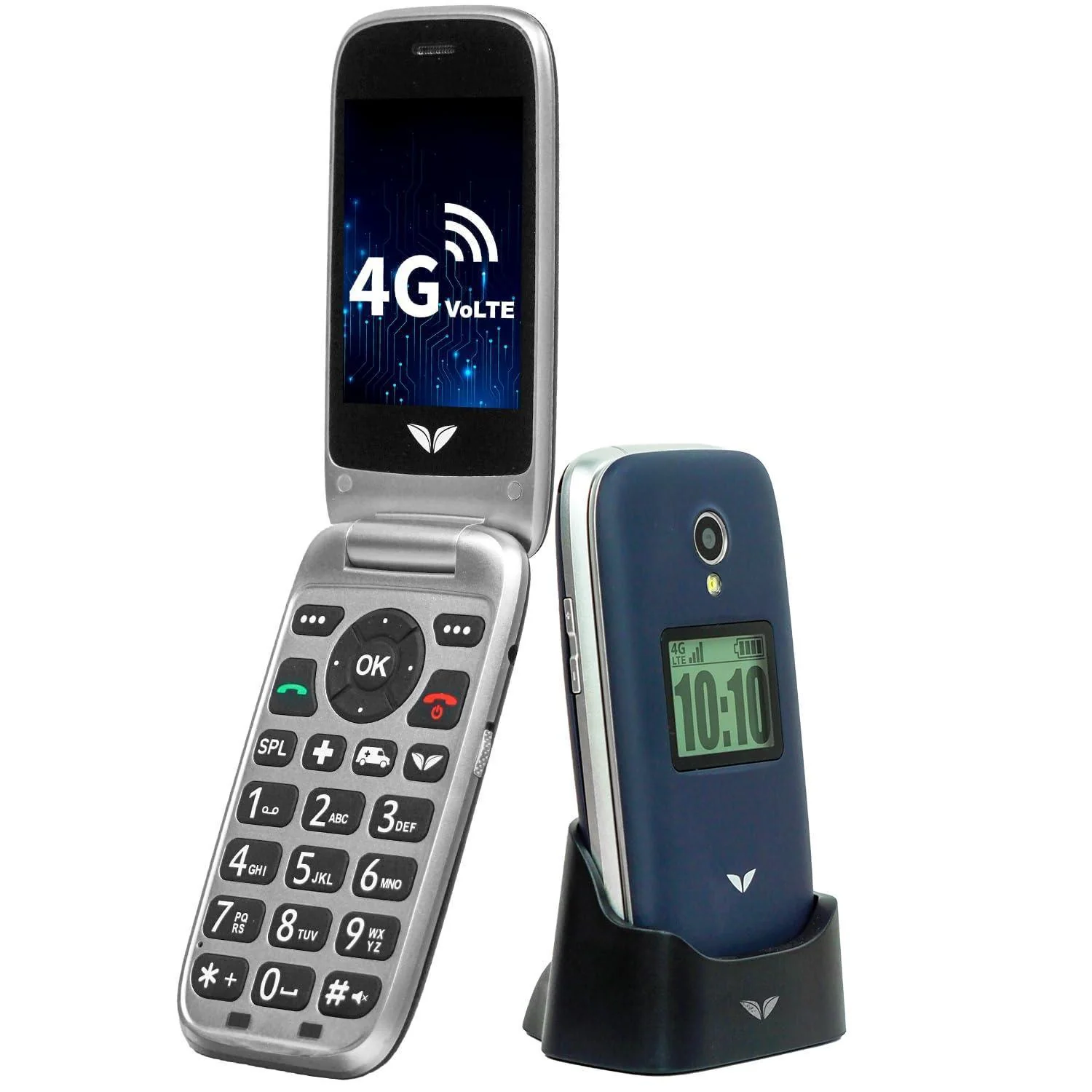 easyfone Royale 4G Volte Flip Senior Citizen Phone with 20+ Senior Friendly Features Refurbished