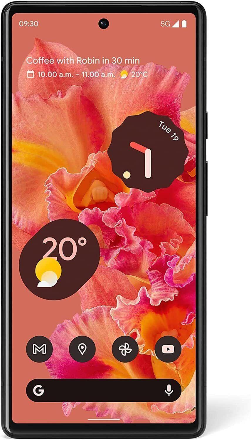 Google Pixel 6 5G 128GB Stormy Black Seafoam Coral Refurbished - Image 4
