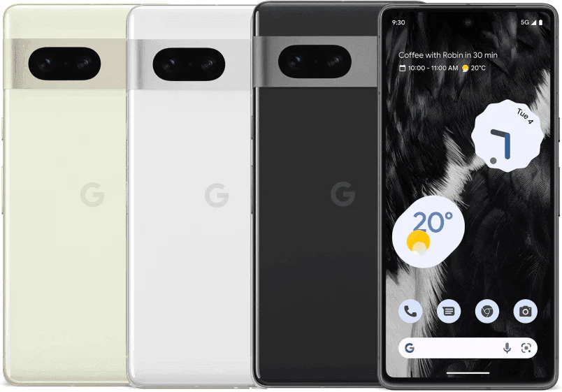 Google Pixel 7 GQML3 256GB 6.3'' Black White Refurbished