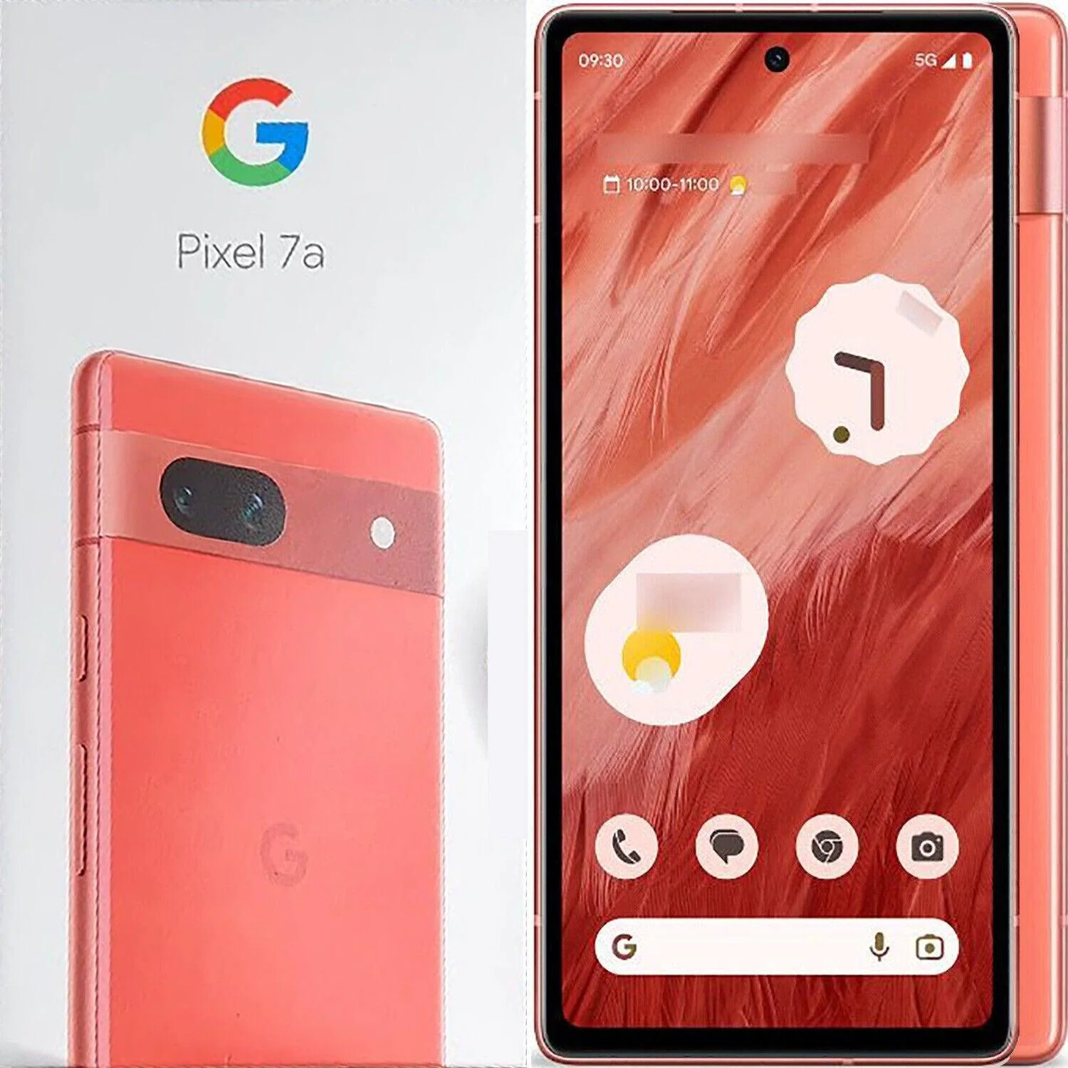 Google Pixel 7a 5G Coral 128GB + 8GB Dual-SIM Refurbished