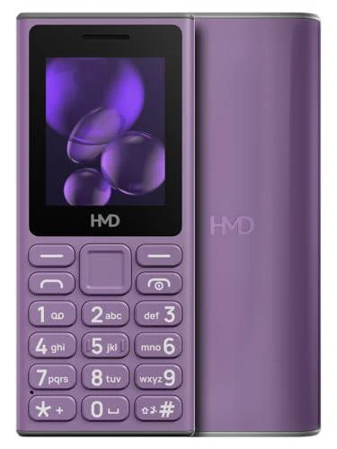 HMD 105 Keypad Phone with Built-in UPI App, Phone Talker, Long-Lasting Battery, Wireless FM Radio | Purple Refurbished