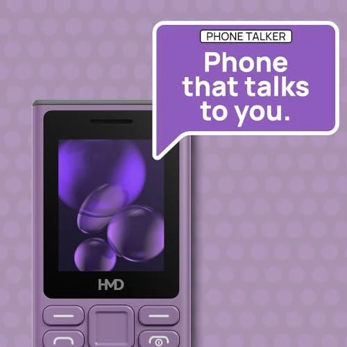 HMD 105 Keypad Phone with Built-in UPI App, Phone Talker, Long-Lasting Battery, Wireless FM Radio | Purple Refurbished - Image 6