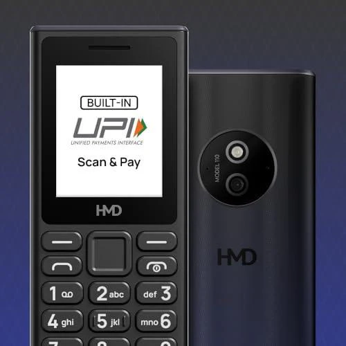 HMD 110 Keypad Phone with Built-in Scan & Pay UPI App, Rear Camera Refurbished - Image 5