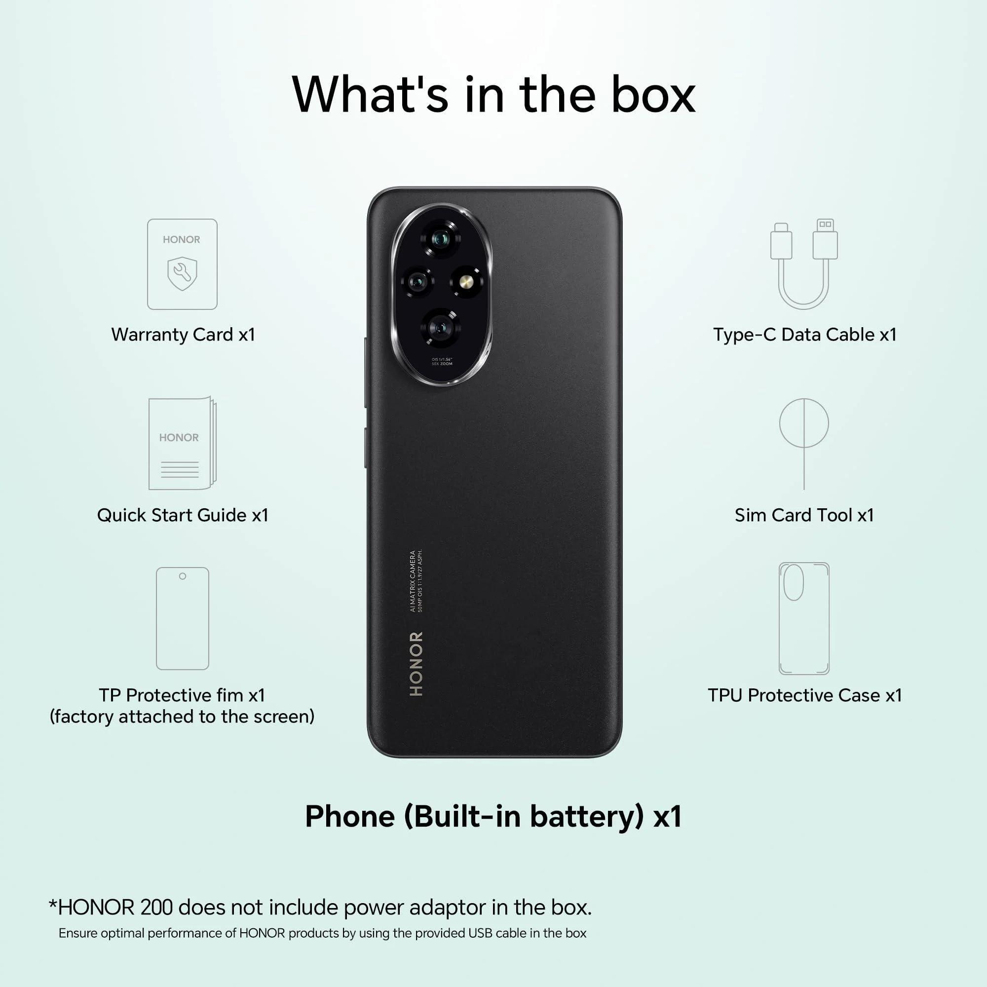 HONOR 200 5G (Black, 12GB + 512GB) Refurbished - Image 4