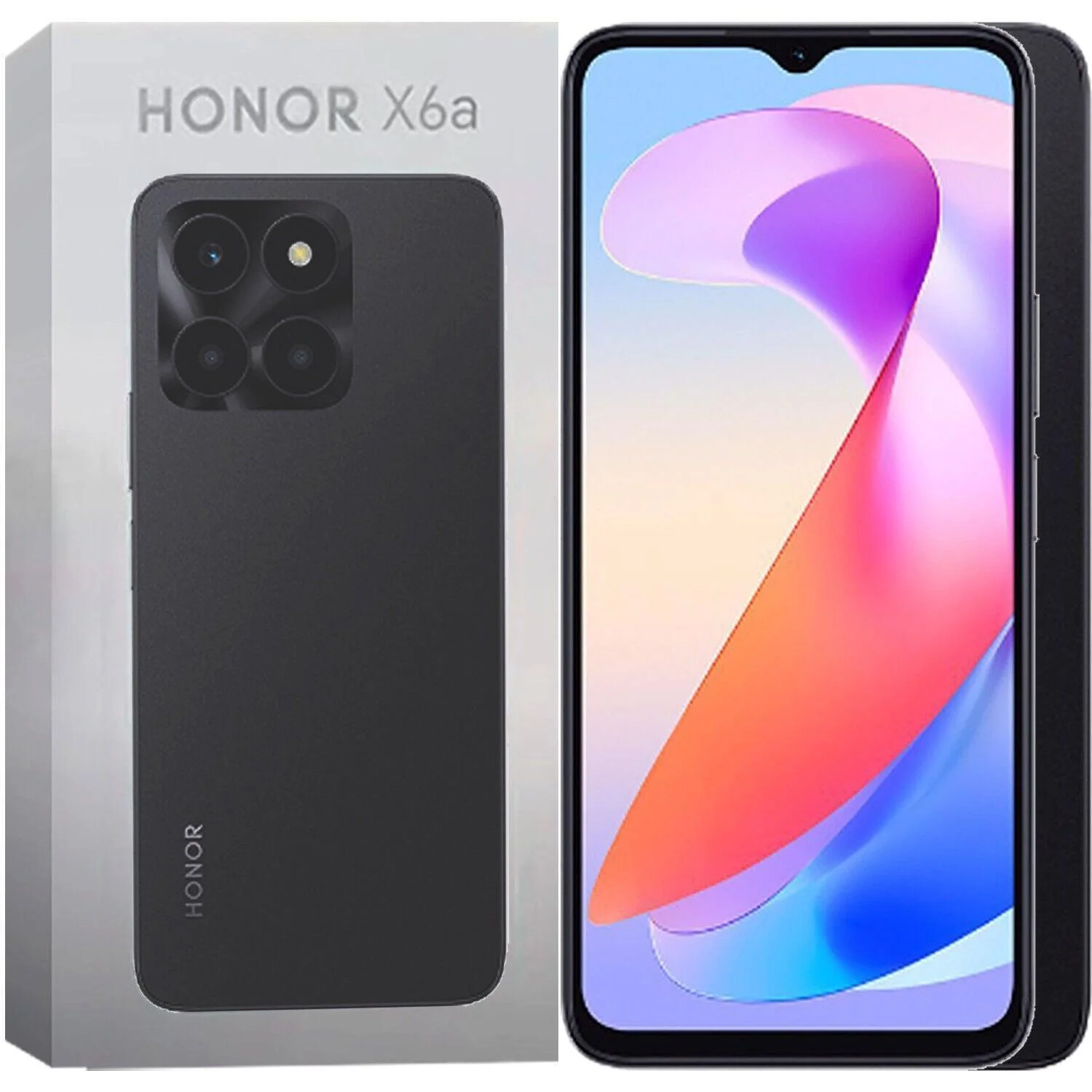 Honor X6a 4G Midnight Black 128GB + 4GB Dual-SIM GSM Refurbished