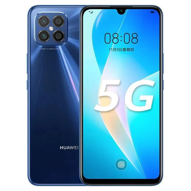 Huawei Nova 8 SE 5G Android Phone - 8GB RAM, 128GB ROM, MTK 800U Octa Core, OLED Full Screen, 64MP Camera, Fingerprint & Face ID, Refurbished