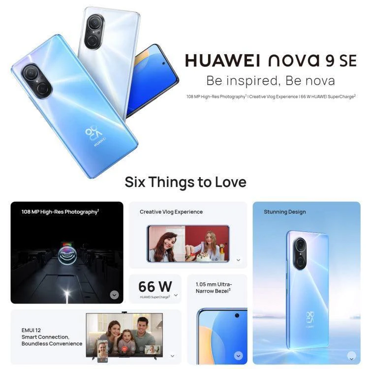 Huawei nova 9 SE 4G JLN-AL00, 108MP Camera, 8GB+128GB Refurbished - Image 10