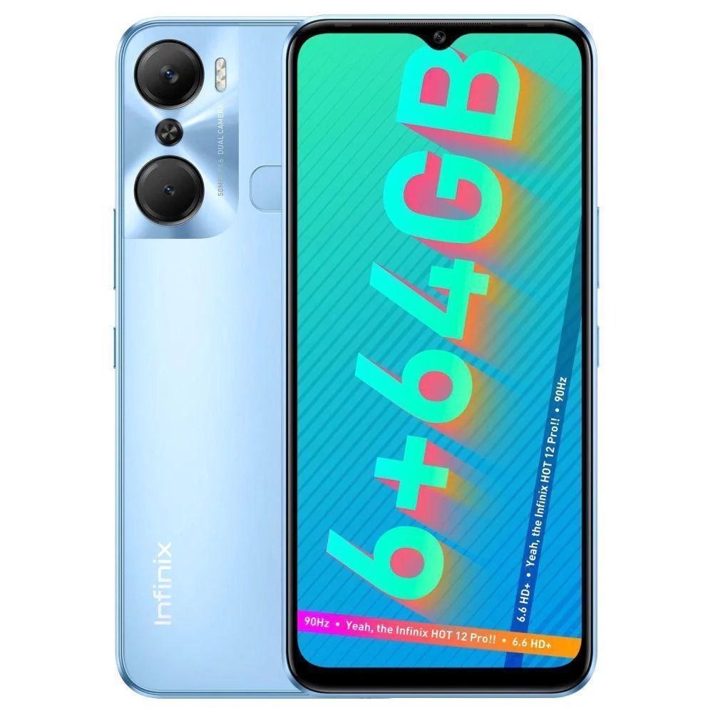 Infinix Hot 12 Pro (Electric Blue, 6GB RAM 64GB Storage) Refurbished