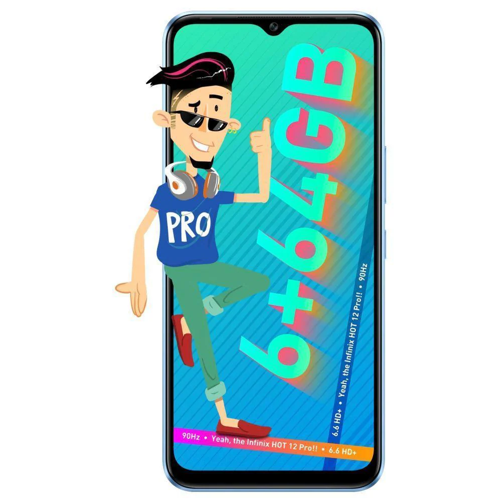 Infinix Hot 12 Pro (Electric Blue, 6GB RAM 64GB Storage) Refurbished - Image 3