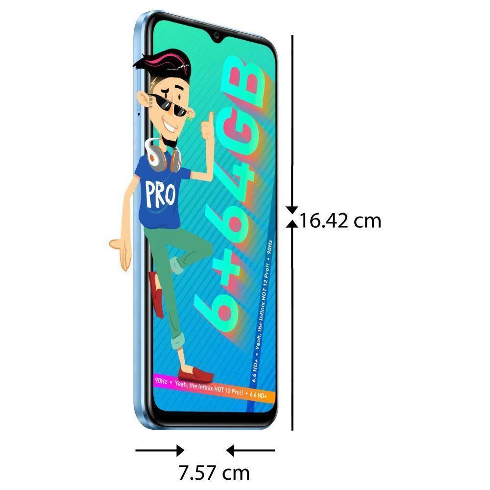 Infinix Hot 12 Pro (Electric Blue, 6GB RAM 64GB Storage) Refurbished - Image 5