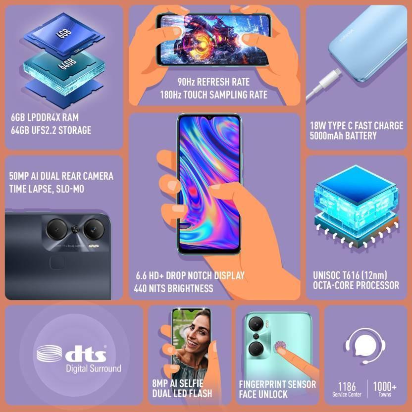 Infinix Hot 12 Pro (Electric Blue, 64 GB) (6 GB RAM) Refurbished - Image 5