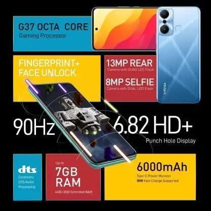 Infinix HOT 20 Play att (64 GB) (4 GB RAM) (Fantasy Purple) Refurbished - Image 2