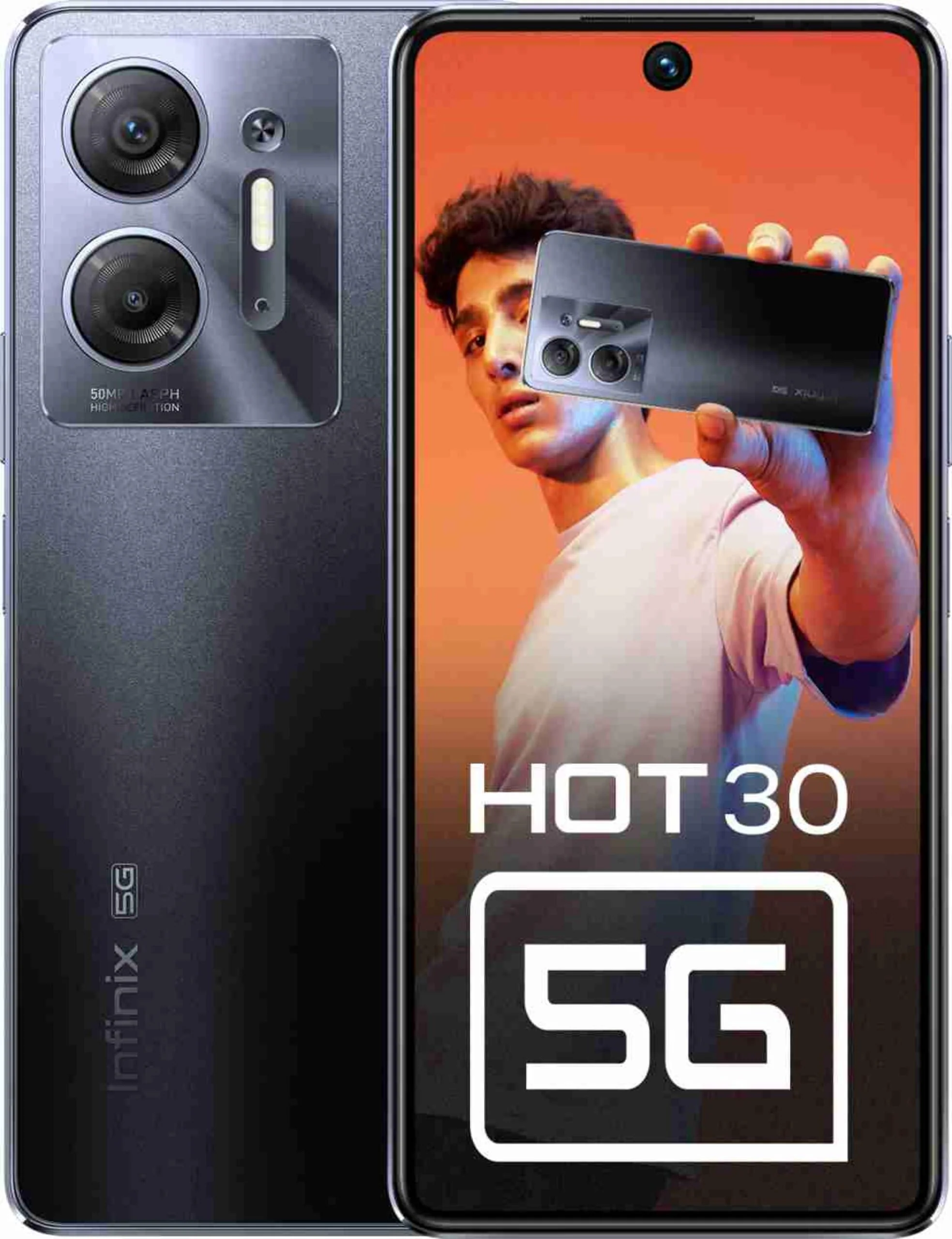 Infinix HOT 30 5G (128 GB) (4 GB RAM) (Knight Black) Refurbished