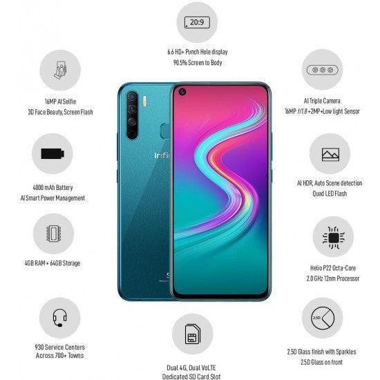 Infinix S5 Lite (Quetzal Cyan, 64 GB, 4 GB RAM) - Image 3