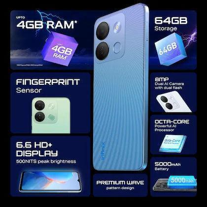 Infinix SMART 7 HD, 2GB RAM, 64GB ROM, Green Apple, Refurbished - Image 4