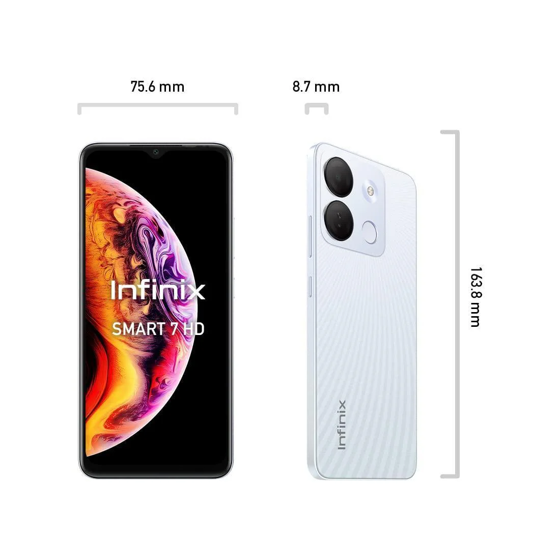 Infinix Smart 7 HD (64 GB) (2 GB RAM) (White) Refurbished - Image 7