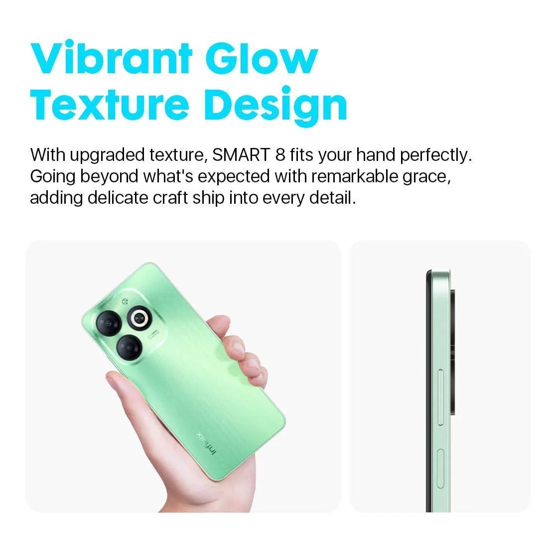 Infinix Smart 8 HD (64 GB) 3GB RAM (Crystal Green) Preowned - Image 3