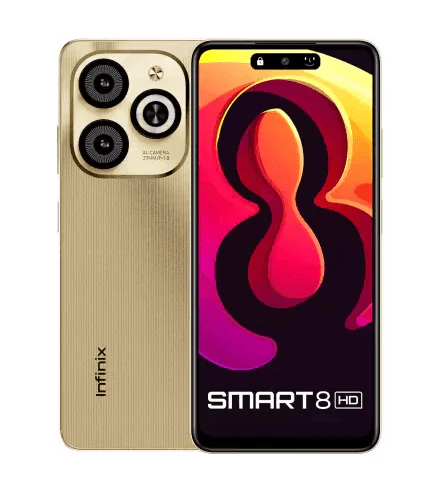 Infinix SMART 8 HD (Shinny Gold, 64 GB) (3 GB RAM) -Refurbished