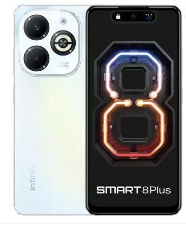 Infinix Smart 8 Plus, Galaxy White (4GB, 128GB) Refurbished