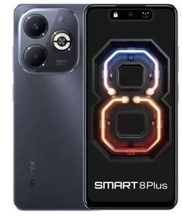 Infinix Smart 8 Plus, Timber Black (4GB, 128GB) Refurbished