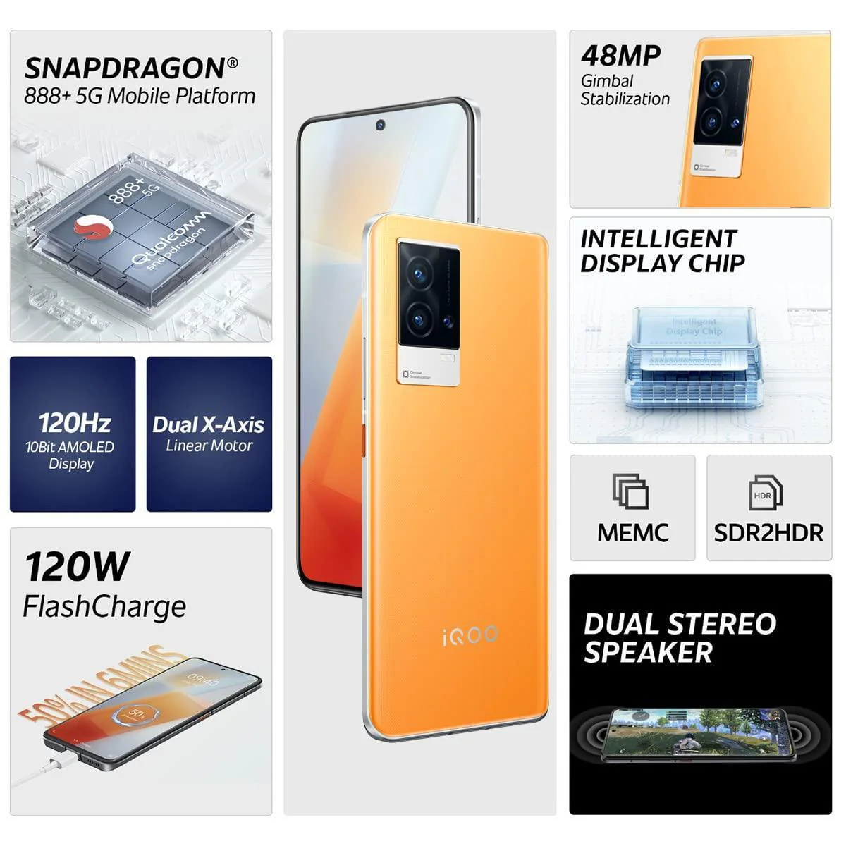 iQOO 9 5G (Phoenix, 12Gb Ram, 256Gb Storage) | Innovative Color Changing Technology | 120W Flashcharge Cellular Phoenix - Image 6