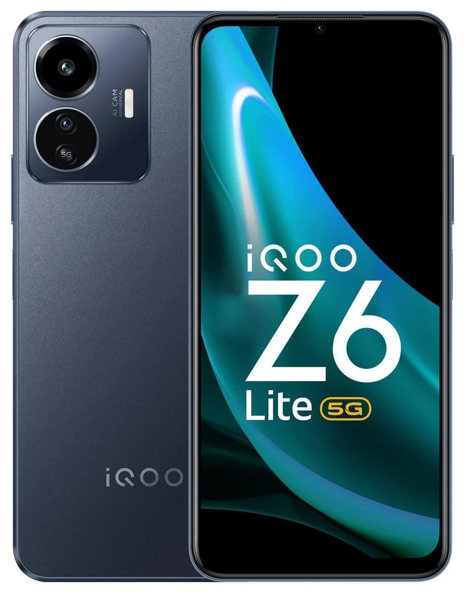 iQOO Z6 Lite 5G (Mystic Night, 6GB RAM, 128GB Storage) with Charger Preowned