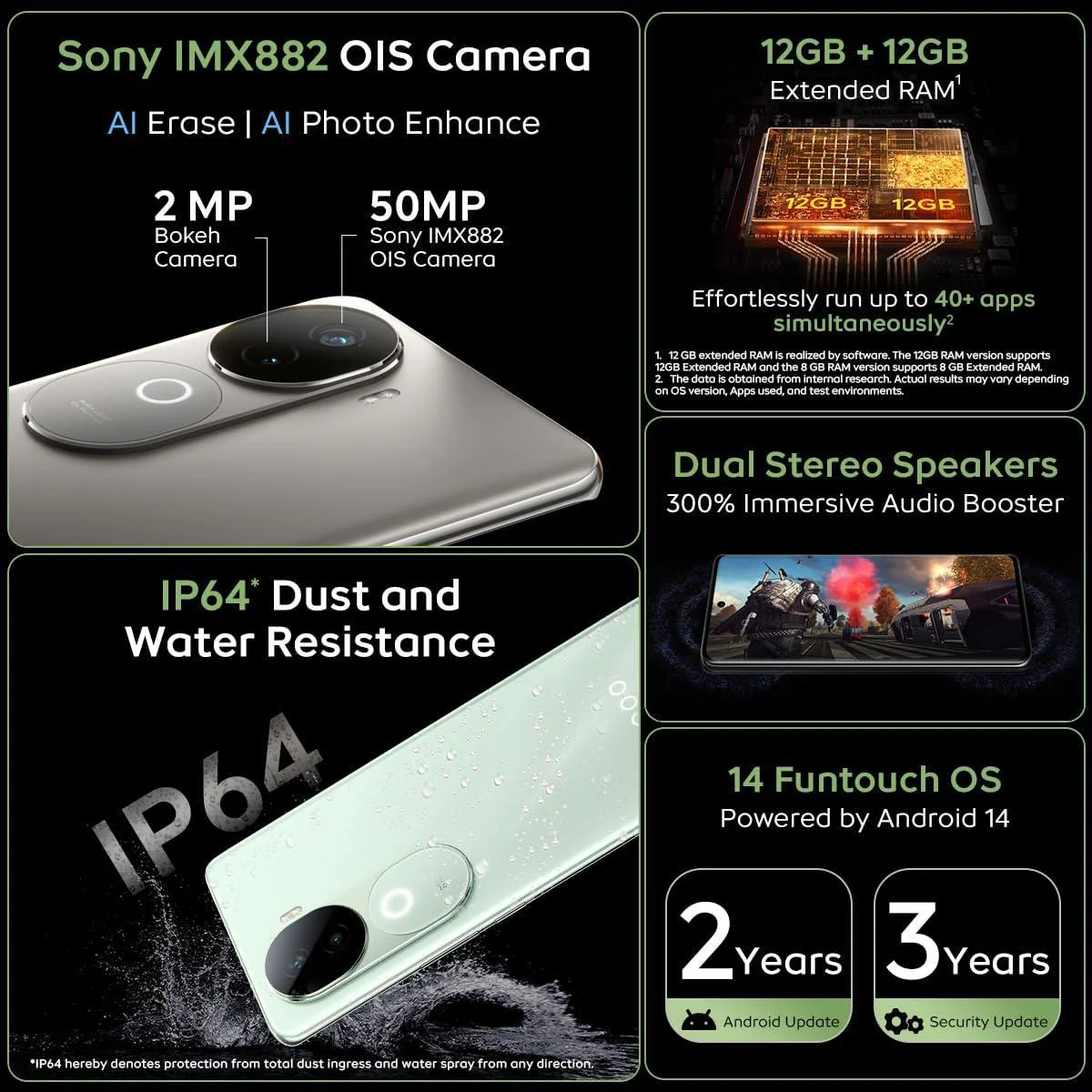 iQOO Z9s 5G (Titanium Matte, 8GB RAM, 256GB Storage) Refurbished - Image 3