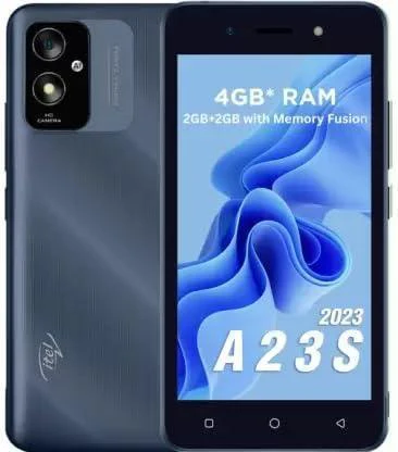Itel A23s 12.7cm 5 inch FWVGA Display 3020 mAh Battery 2MP Rear cam+Selfie cam Refurbished
