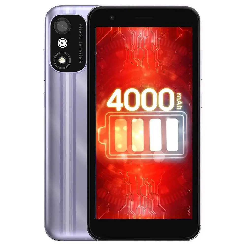 Itel A27 32 GB, 2 GB RAM, Silver Purple, Mobile Phone
