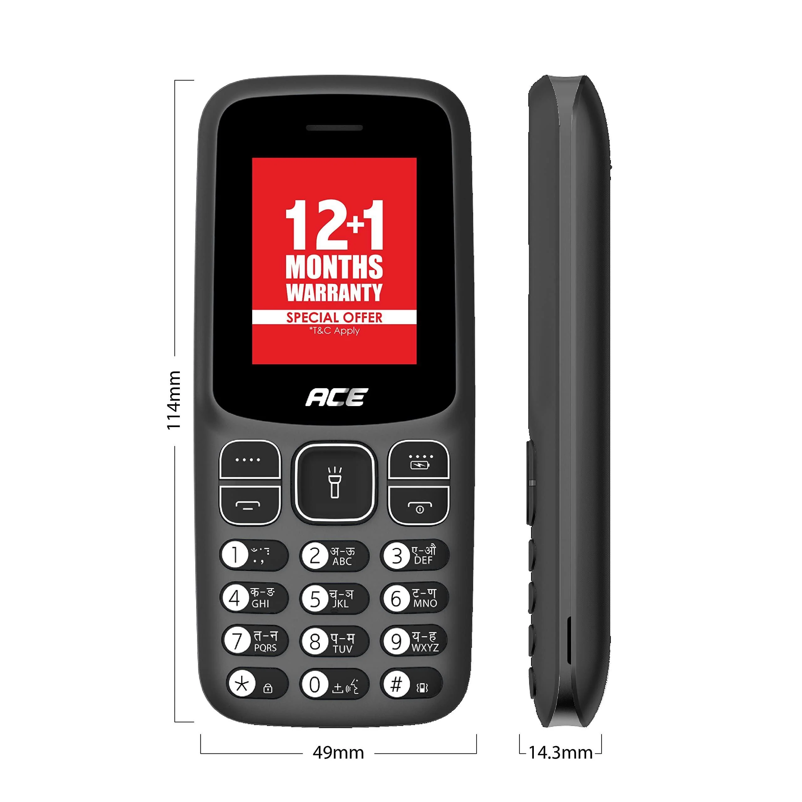 itel Ace2 Comes with 1.8" Display Size, 1000 mAh Battery, Bluetooth with Kingtalker Refurbished - Image 4