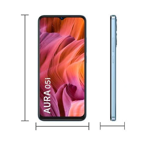 itel Aura 05i (2GB RAM + 32GB ROM, Upto 4GB RAM with Memory Fusion | Type C Fast Charging | 6.6" HD+ Display)- Crystal Blue - Image 6