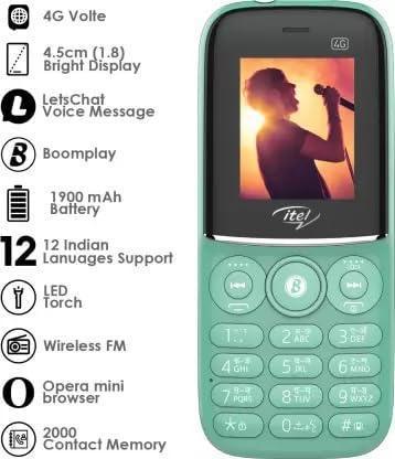 Itel MagicX Play 4G, 4G Volte Enabled, 48 MB RAM | 128 MB ROM 4.57 cm 1900 mAh Battery Light Green - Image 4