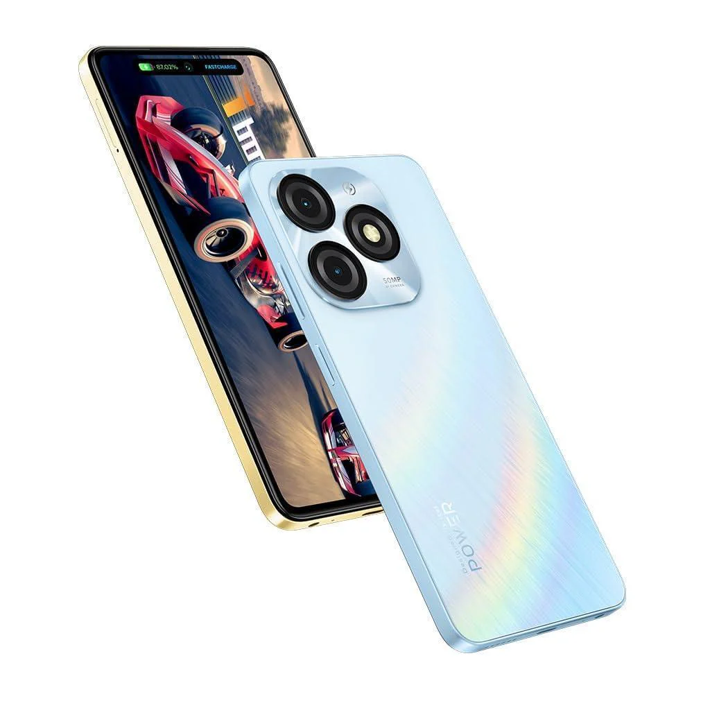 Itel P55 4G | Upto 24GB RAM with Memory Fusion & 128GB ROM| 50MP AI Dual Rear Camera & 8MP Front Camera| 5000mAh Battery with 18W Charger | Dynamic Bar|UFS 2.2| Aurora Blue - Image 6