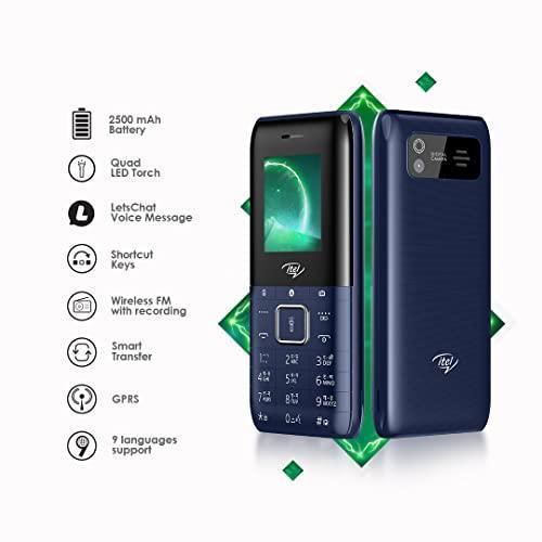 itel Power200 (4.5cm, 2500mAh, Stylish ID, 3D Curved Display Lens, Deep Blue) Refurbished - Image 2