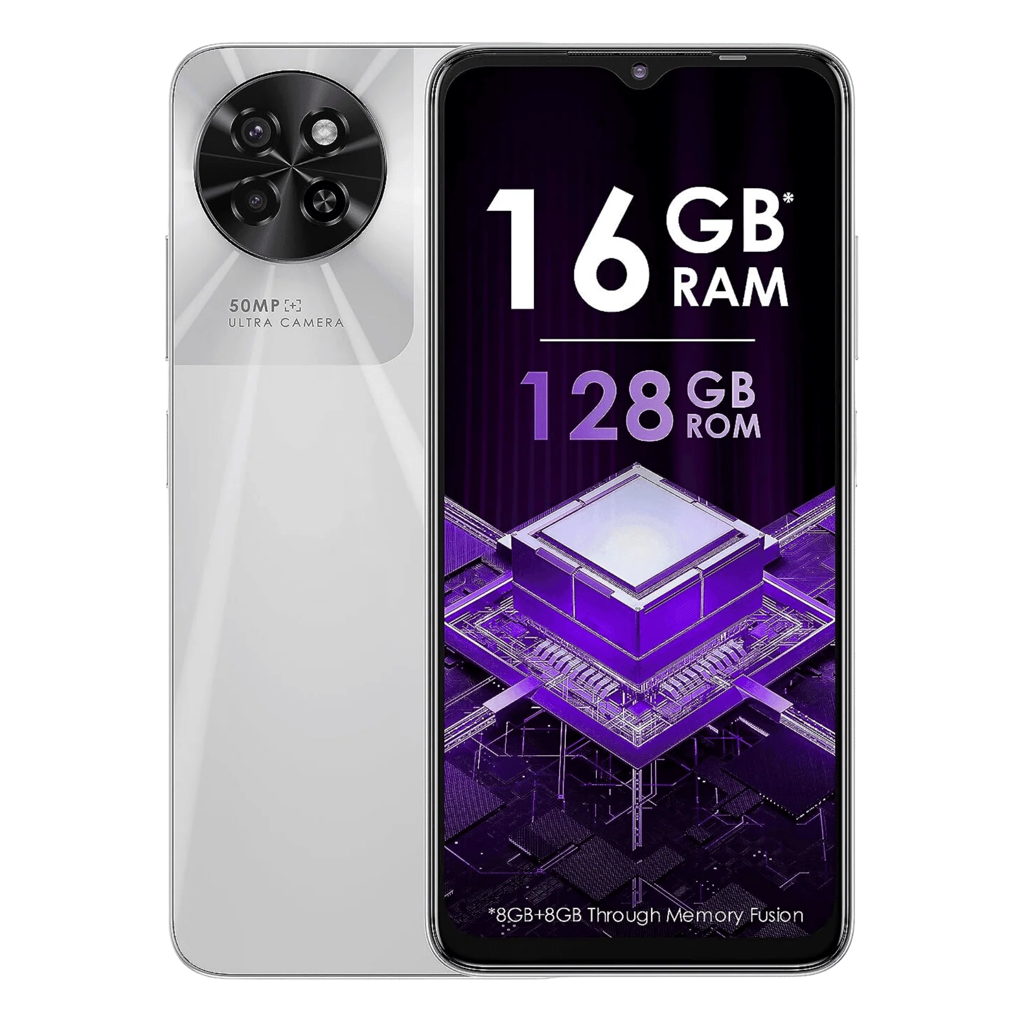 Itel S23 Mystery White 128GB Refurbished