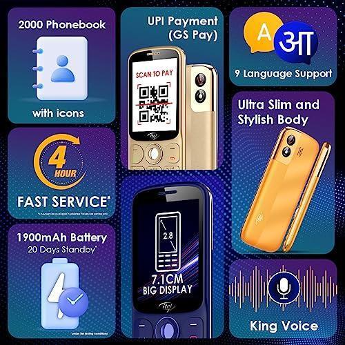 itel SG600 Keypad Mobile Phone with 2.8 inch Display|1900mAh Battery|UPI Pay Refurbished - Image 6