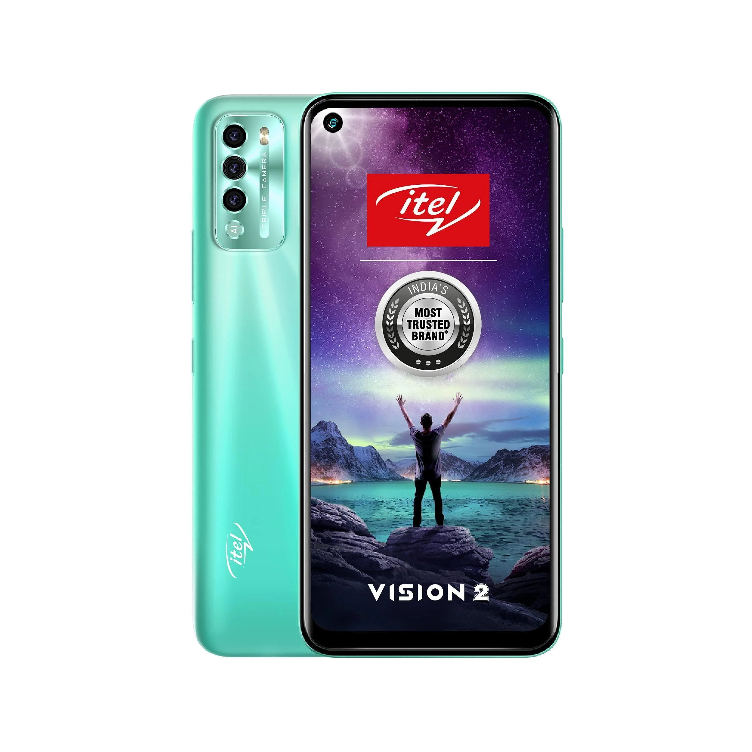 itel Vision2 (Gradation Green, 6.6'' HD+ IPS Dot-in Display, 2GB RAM, 32 GB Storage, 13MP Triple Camera), (Model: L6503) - Image 4