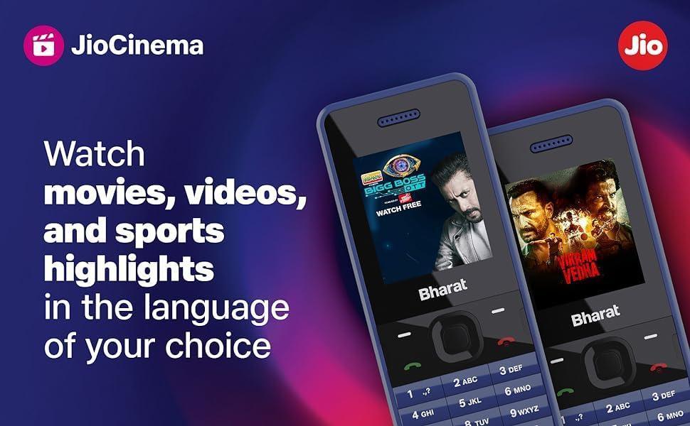 JioBharat V2 4G Phone with JioCinema, JioSaavn, Pay (UPI), Long Lasting Battery, LED Torch, Digital Camera Refurbished - Image 5