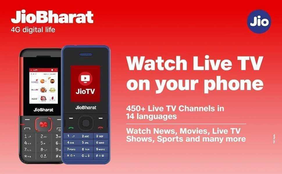 JioBharat V2 4G Phone with JioCinema, JioSaavn, Pay (UPI), Long Lasting Battery, LED Torch, Digital Camera Refurbished - Image 6