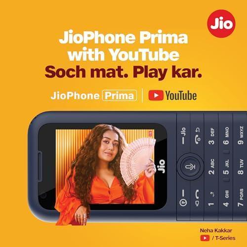 JioPhone Prima 4G Keypad Phone with Premium Design, YouTube, Whatsapp, JioTV, JioCinema, JioSaavn, JioPay(UPI) Refurbished - Image 6