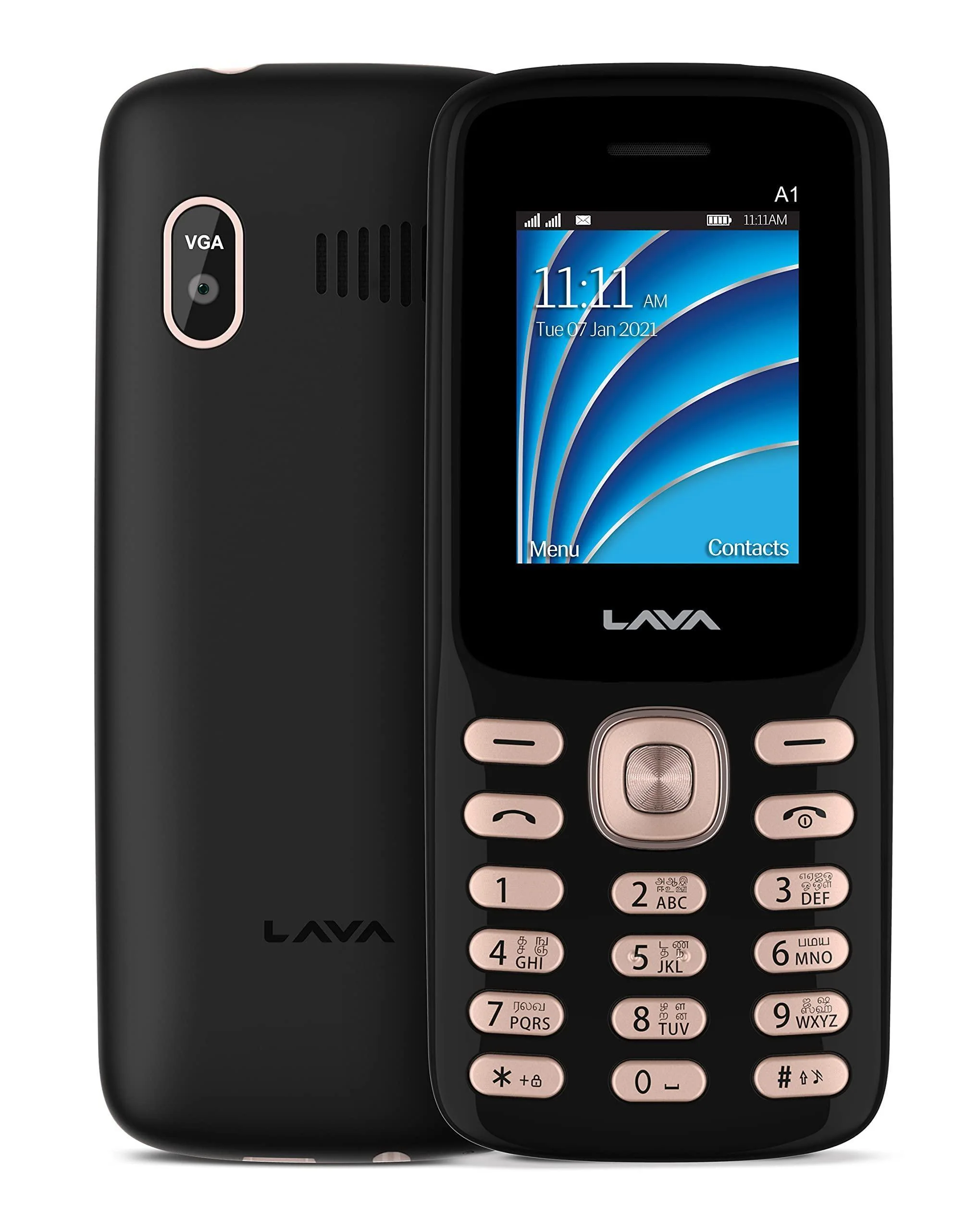 Lava A1 2021(Black Gold), Bluetooth Support, Smart AI Battery Refurbished - Image 5