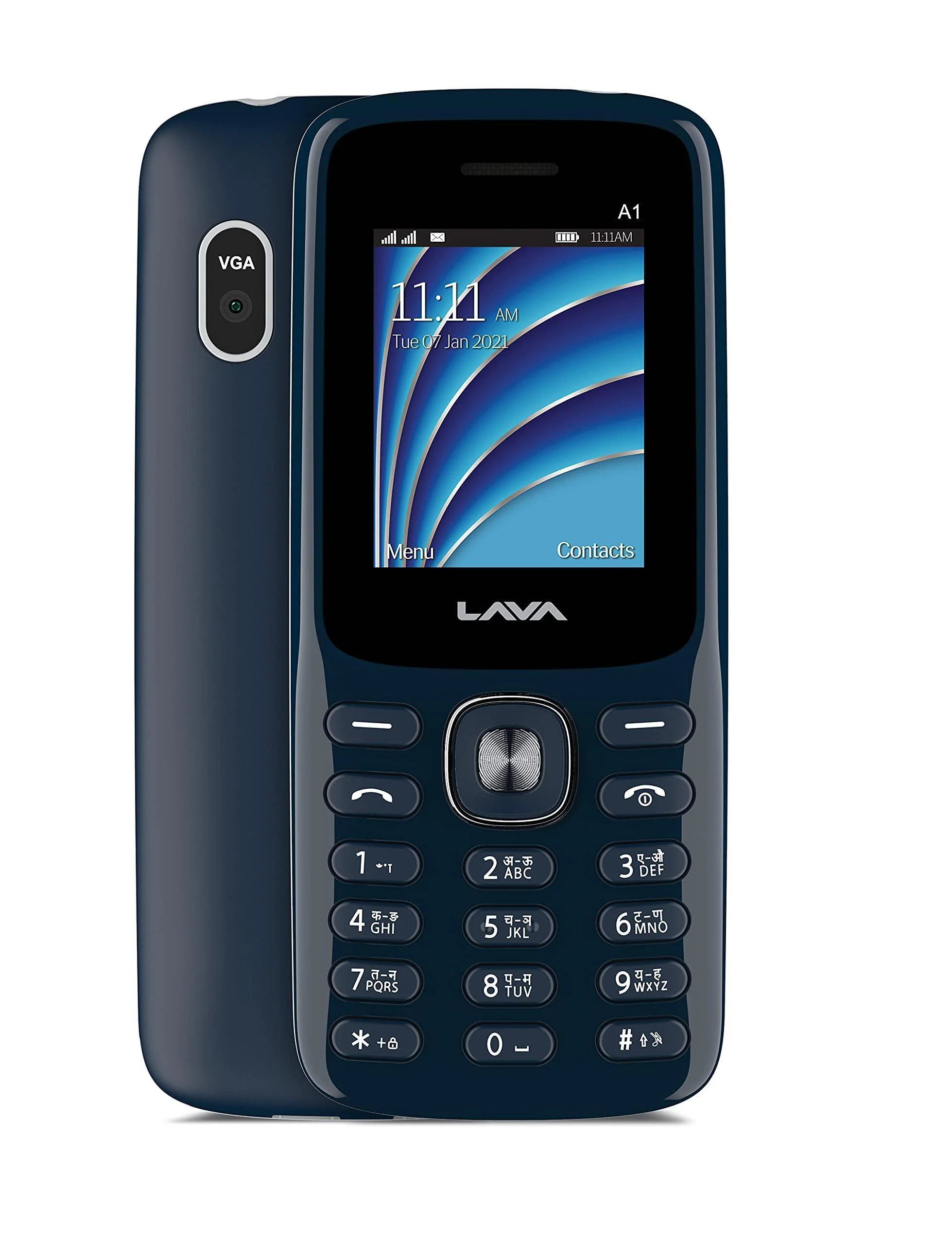 Lava A1 2021(Blue Silver), Bluetooth Support, Smart AI Battery Refurbished - Image 2