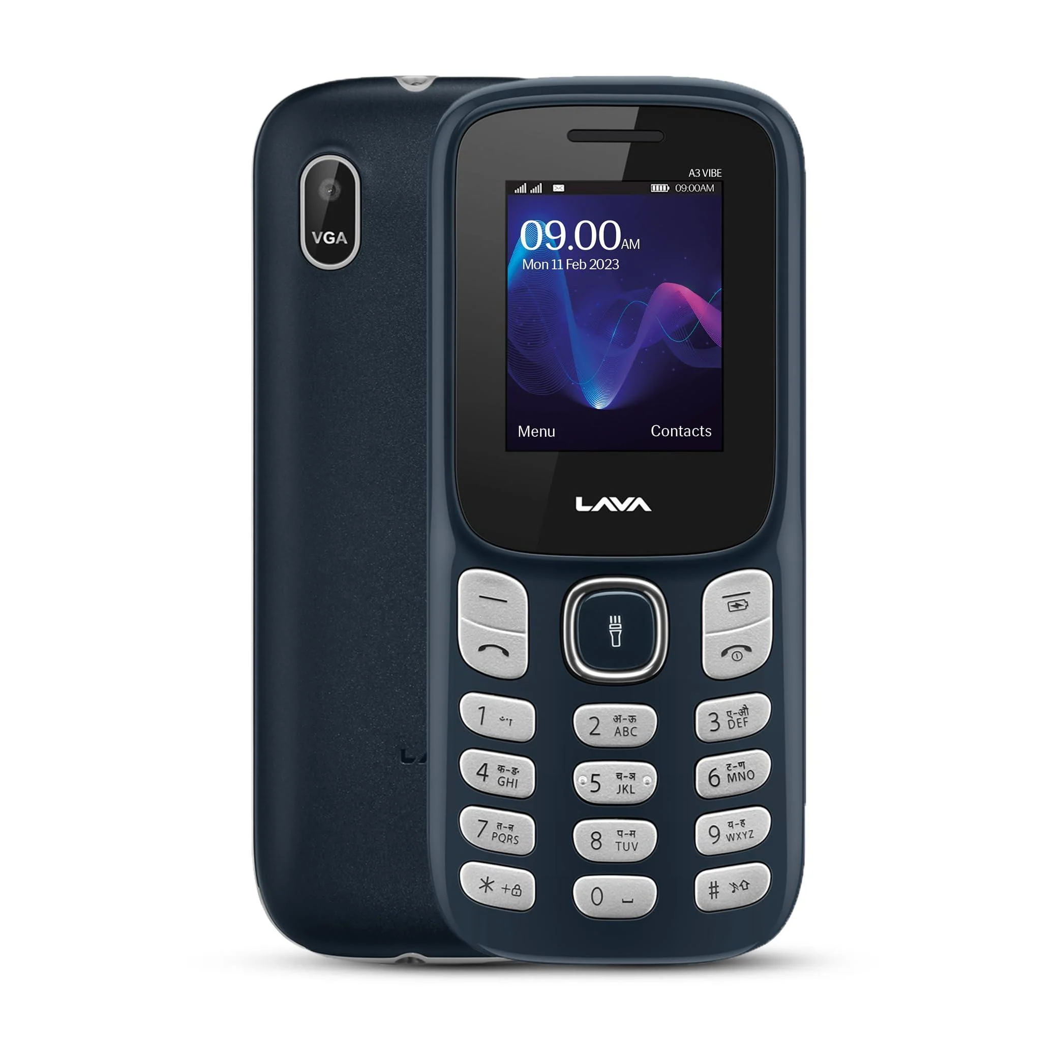Lava A3 Vibe: Dual Sim Mobile with Vibrant Keypad, 1750mAh Big Battery, and Wireless FM Refurbished