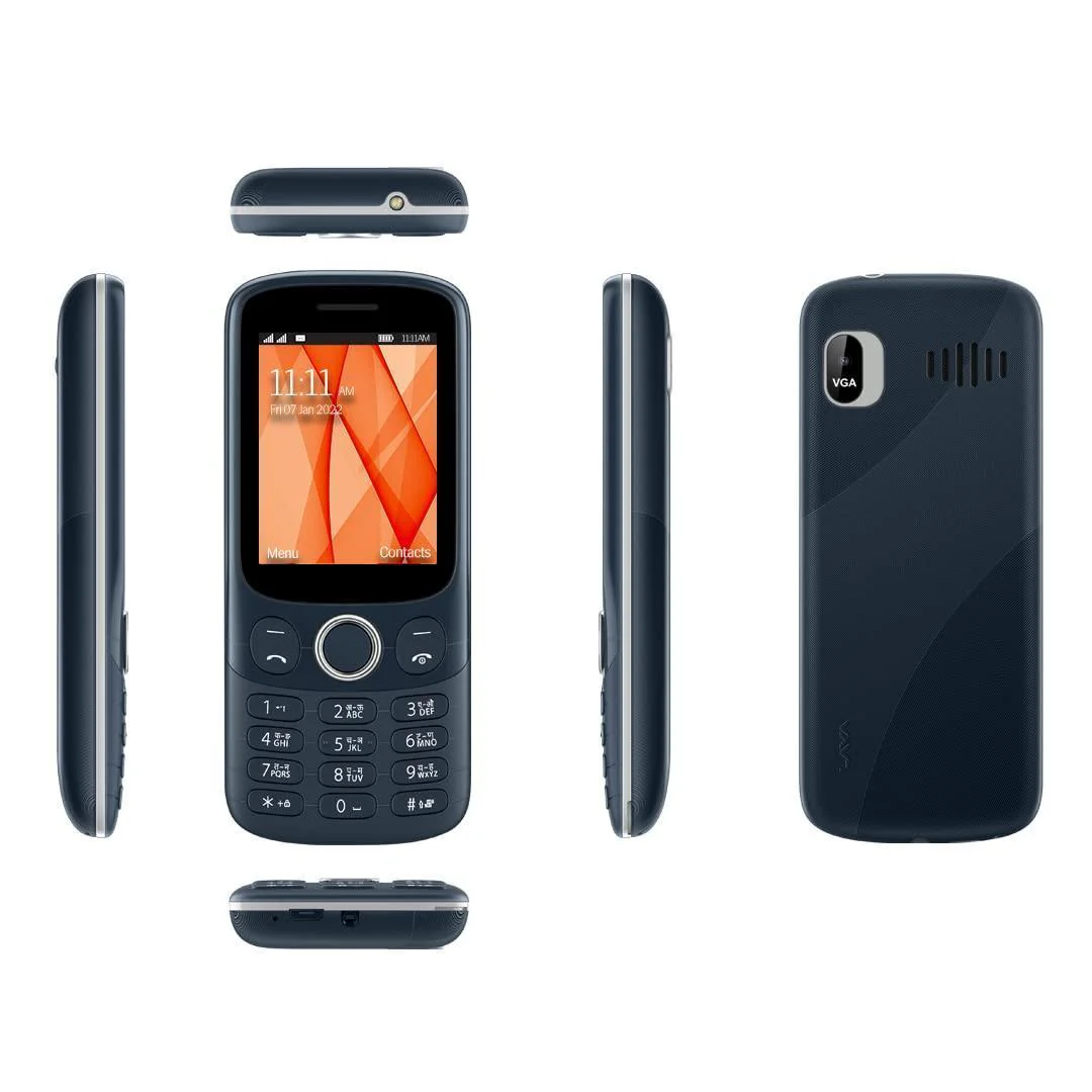 Lava A7 Star (Blue/Silver), 6 Days Battery Backup, 2.4 inch Big Display Refurbished - Image 2