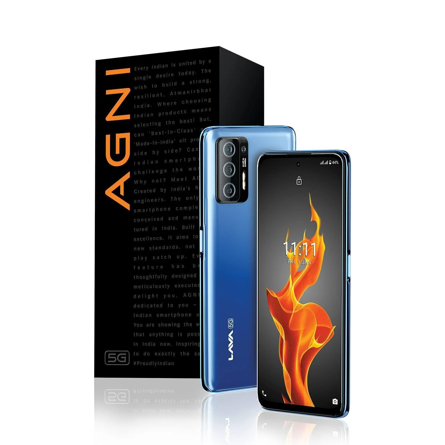 Lava Agni 5G |64 MP AI Quad Camera| (8GB RAM/128 GB ROM)| 5000 mAh Battery Used - Image 3