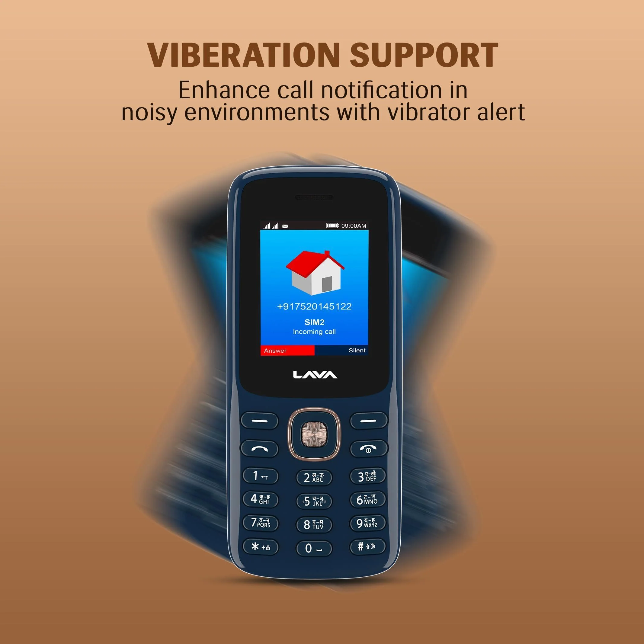 Lava All-New A1 Copper Keypad Mobile Phone with Long Lasting Smart AI Battery | 1.77inch Display | Bluetooth Support Refurbished - Image 4