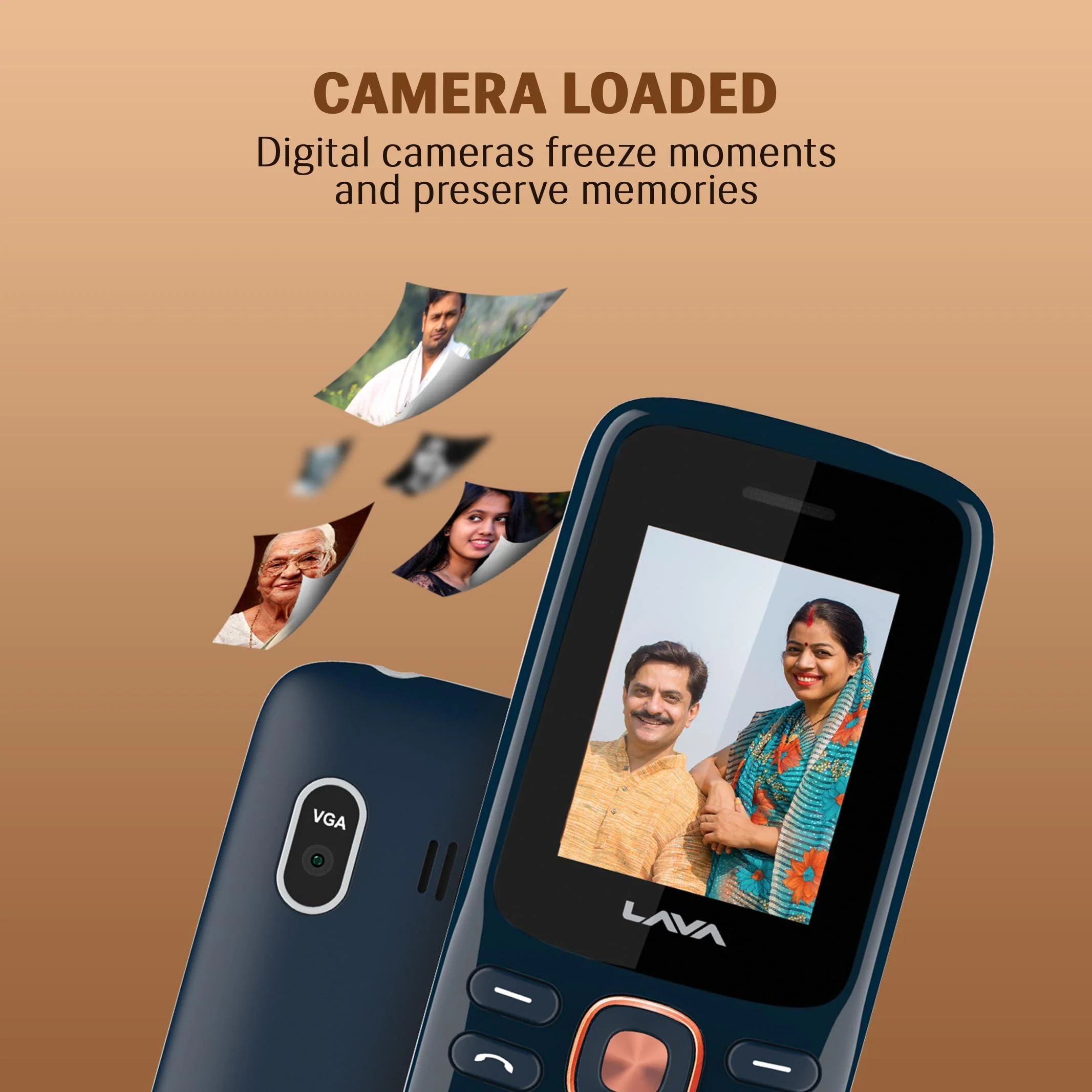 Lava All-New A1 Copper Keypad Mobile Phone with Long Lasting Smart AI Battery | 1.77inch Display | Bluetooth Support Refurbished - Image 5